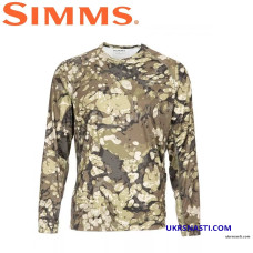 Реглан Simms SolarFlex Crewneck Prints Riparian Camo размер S